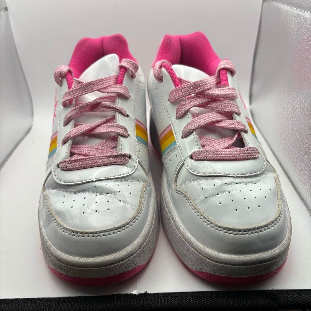 Heelys Kama HKC White Rainbow Pink Skate Shoes Girls Youth 3 Womens 4 H016-0128
